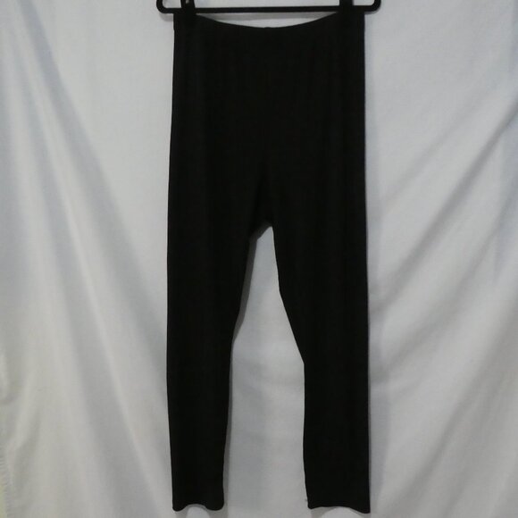 SHEIN - Curve | 1XL | Textured Ribbed Black Stretchy Leggings - Picture 1 of 16